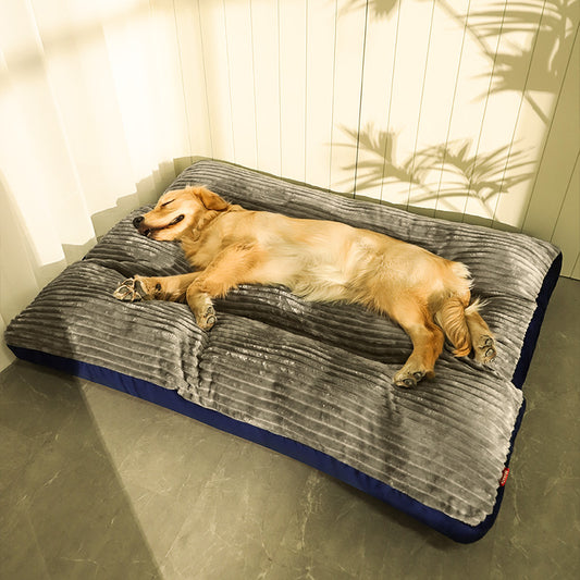 Extra Large Dog Mat Cotton Fluffy Dog Bed for Small Medium Dogs Plush Cat Bed Warm Puppy Sleeping Mattress with Removable Cover